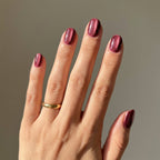 WineCat Eye Short Squar| Party Press-On Nails
