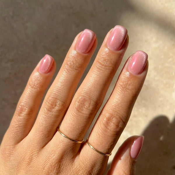 Nude Light Pink Short Square | Press On Nails