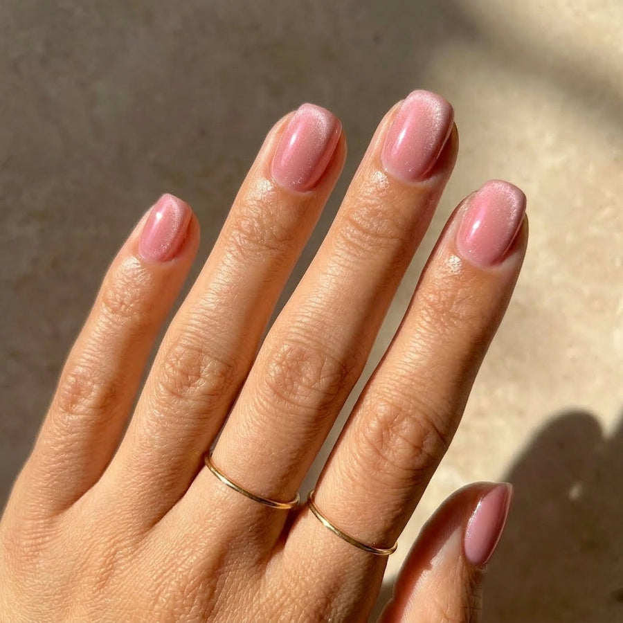 Nude Light Pink Short Square | Press On Nails