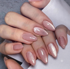 Bridal Cateye Press on Nails For Wedding