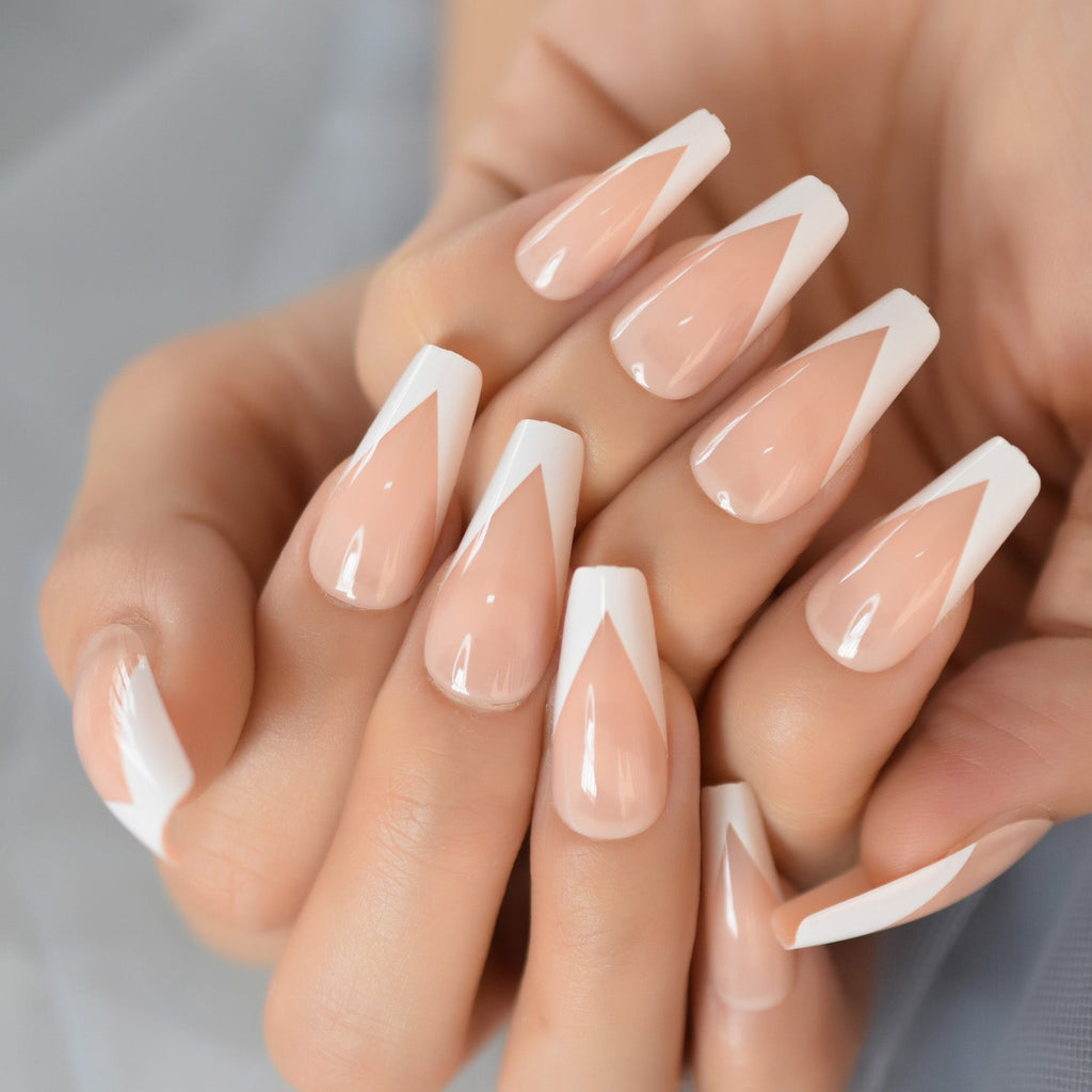 Nude Long Coffin | Casual Daily Wear Press on Nails