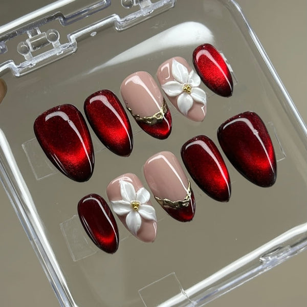 Trandy Bridal Cateye with 3D Flower