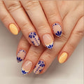 Trandy Nude Navratri Press on Nails