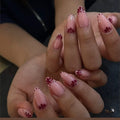 Nude Pink Navratri Press on Nails