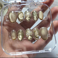 Engagement and Bridal Cateye Press on Nails wit Chrome Art