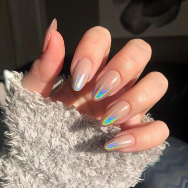 Chrome French Party Perfect Press On Nails