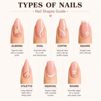 Pixie Glitter | Medium Almond, Press on Nails