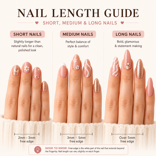Beach Wibe Nails with 3D Shell , Flower , Pear Art Best For Vacation Press on Nails